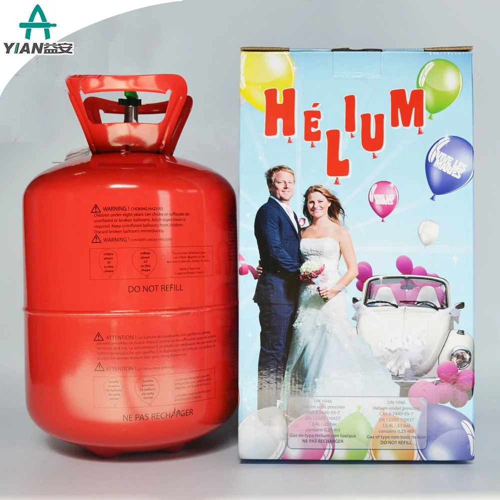 
 Disposable 50LB EC-13B Helium Gas Tank 13.6L Helium Gas Cylinder For Christmas  