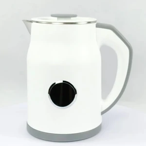 1.5L Double Wall Electric Kettle Hotel Stainless Steel Automatic Shut-off 220V EU Plug 360 Degree