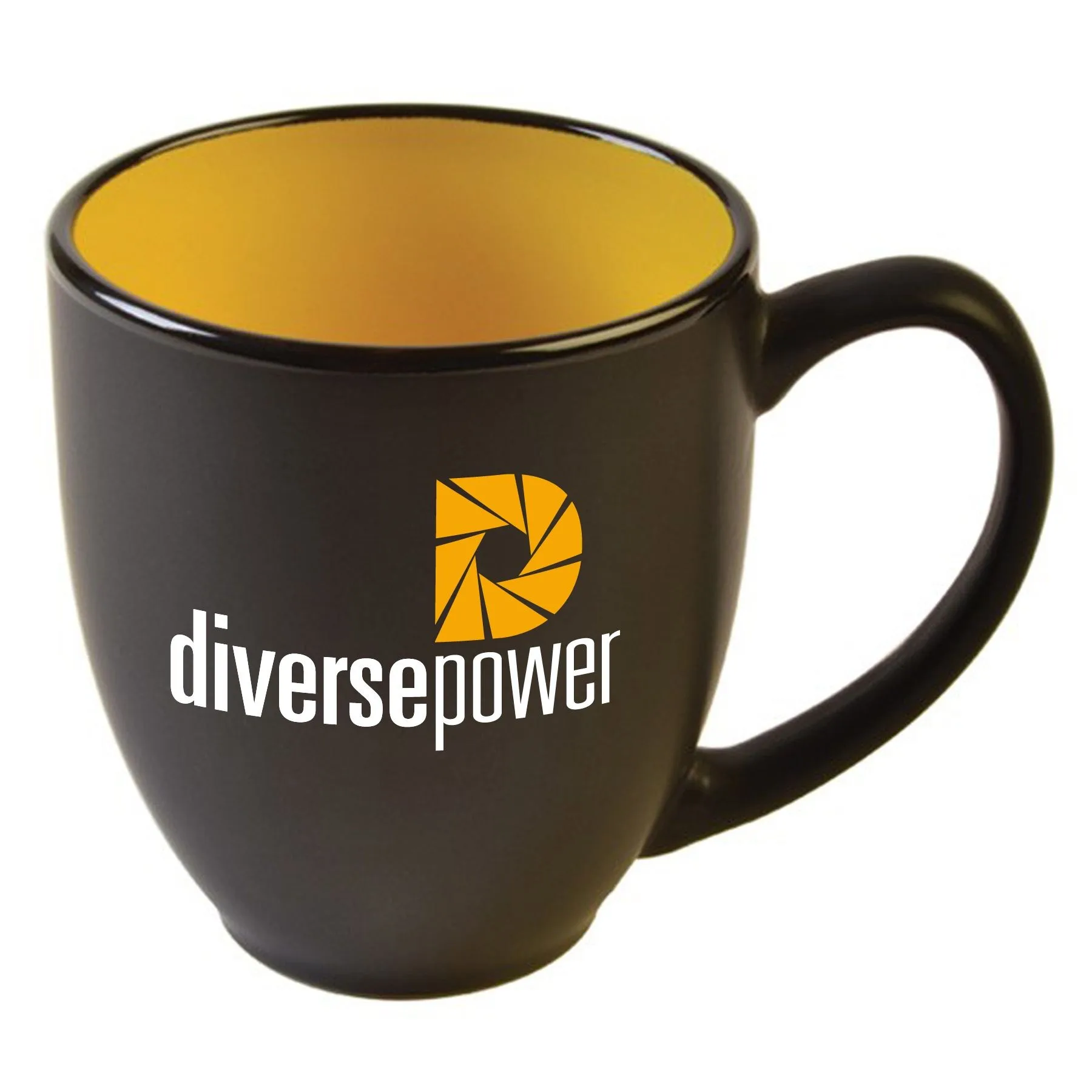 Customized 15 Oz. Two-Tone Matted Bistro Mug
