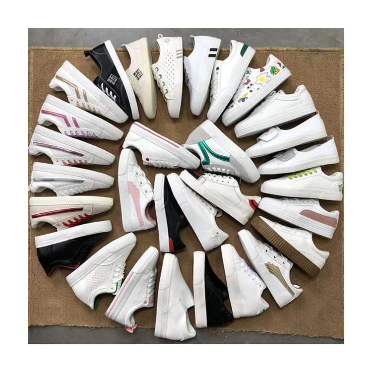 WH10251 Wholesale stocklot shoes girl new Korean fashion zapatos ladies cheap used shoes women wenzhou dongheng shoes