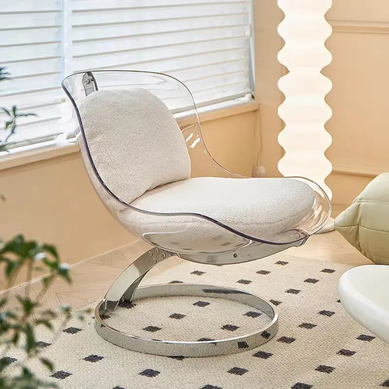 Elegant and Simple Acrylic Chair and Simple Egg Chair Color Design Can Be Customized