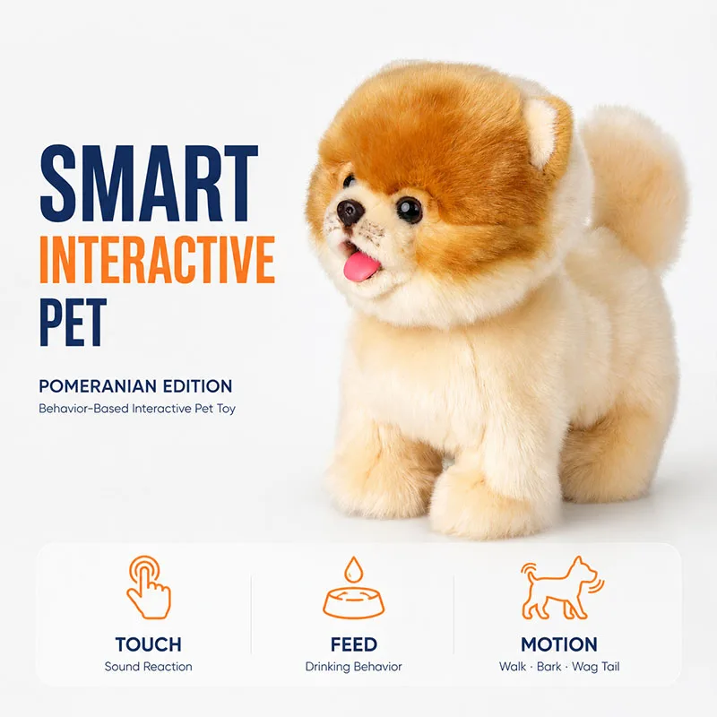 OEM Intelligent Licking Dog Toy Dog Walks and Calls Children's Electric Simulation Plush Pet Dog