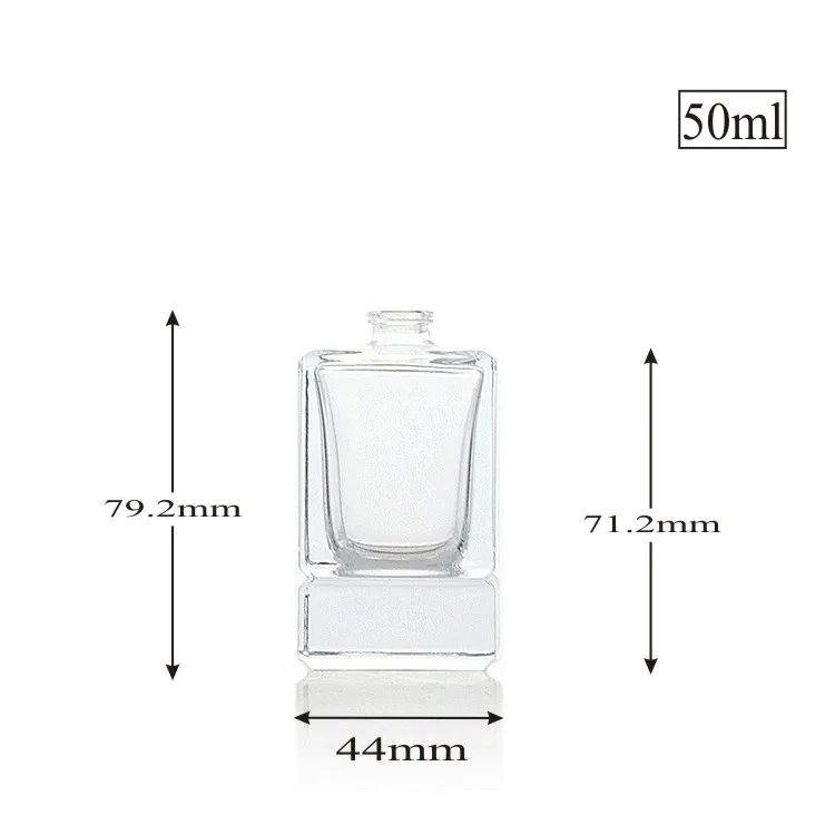 Wholesale Empty 50ml Gradient Black Perfume Bottle Square Cologne ...