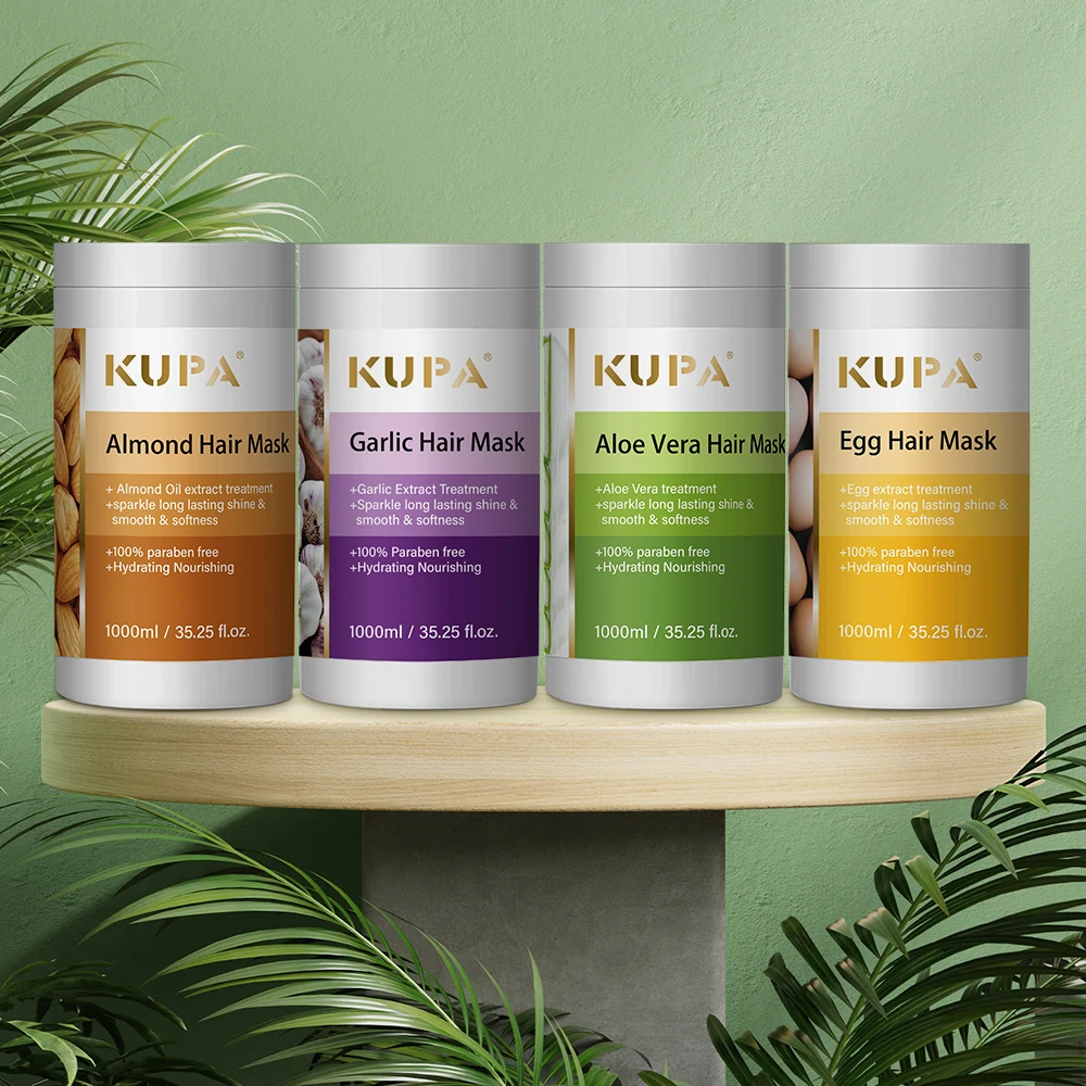 KUPA 100% Paraben Free Natural Food Formula Hair Treatment Improve Frizz Restore Shiny Egg Yolk Hair Mask