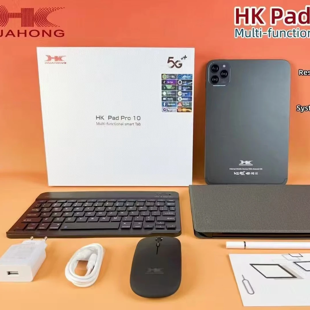 ★送料無料★格安！Androidタブレット HK PAD PRO10／日本語対応 HK Pad PRO 10 Tablet - 10.1-Inch, 32GB Storage, Android 12, 5G