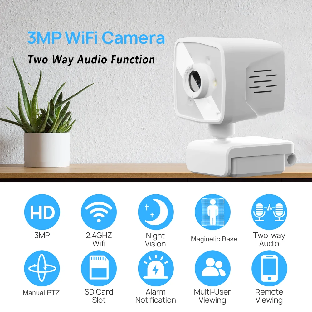 New Arrival  1080P Indoor Camera Home Security Wireless Smart Mini Wifi Camera Webcam Baby Room IP Camera With Night Vision