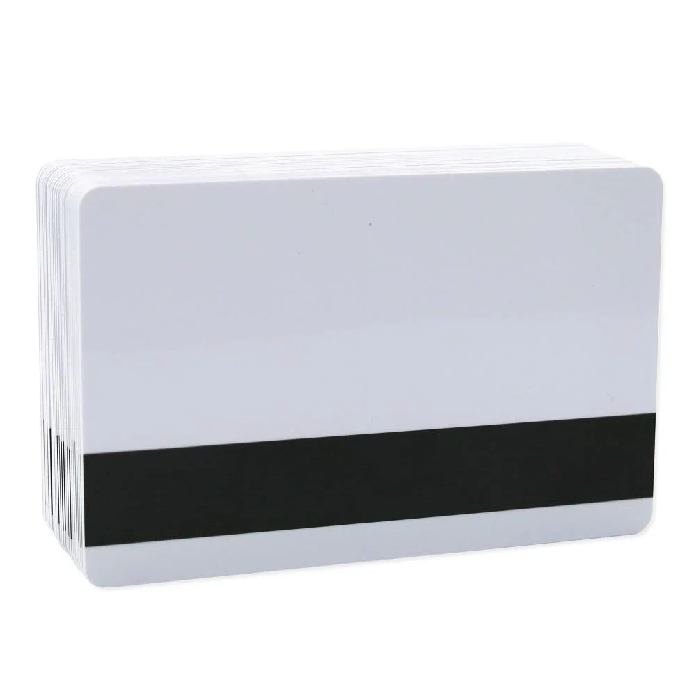 SLE4442 Chip Cards w/HiCo 2 Track Mag Stripe Blank White EMV Chip Cards  with Hi-Co Magnetic Stripe PVC Blank Card Blank Smart Intelligent Card  Contact