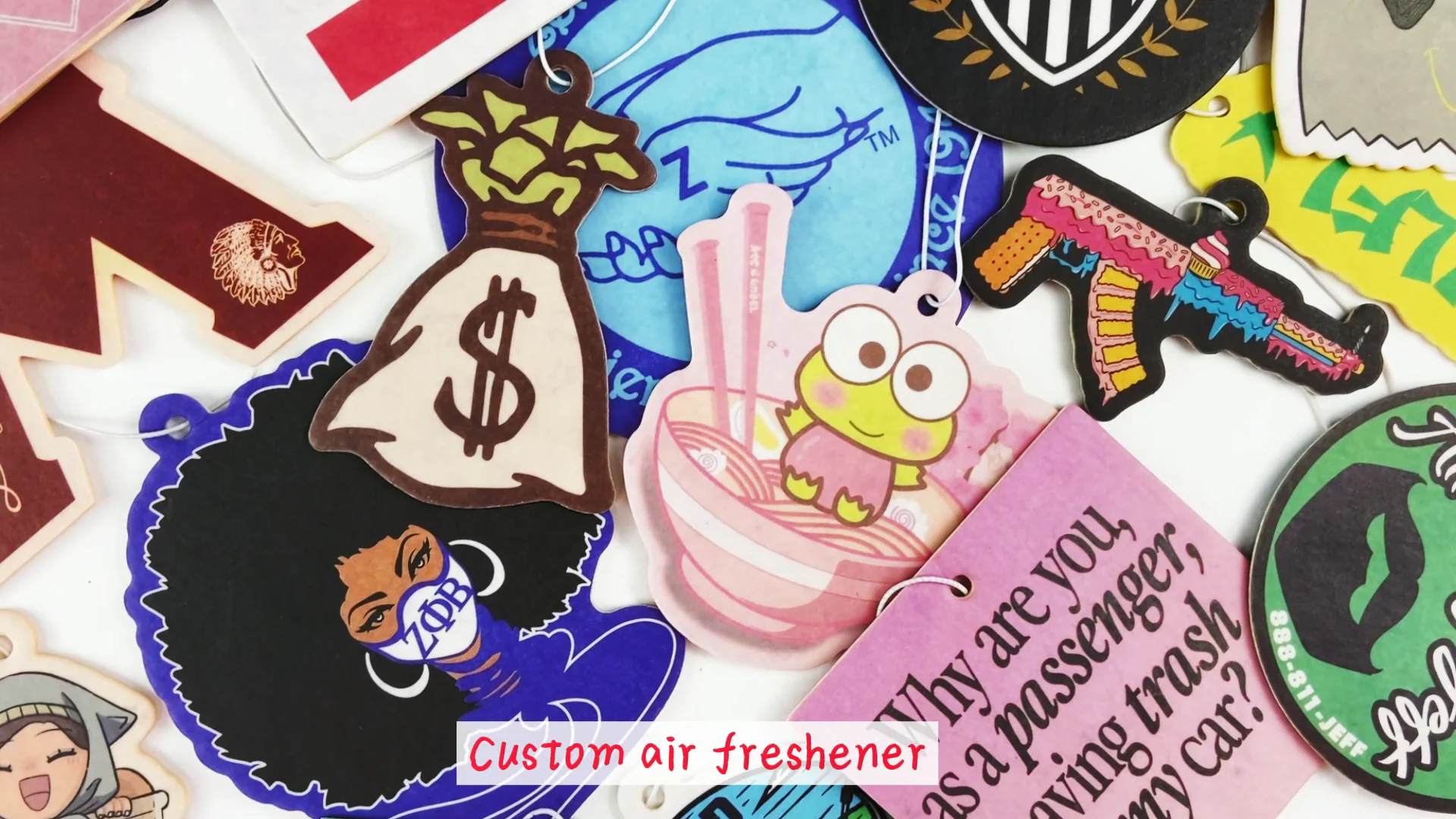 Custom Luxury Funny Personalised Bulk Blank Car Hanging Vent Air