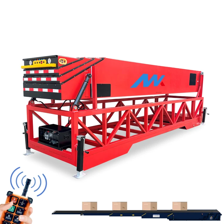 Remote Control For Loading Rack Mobile Remote Movable Electric Cargo Loader - Telescopic Conveyor Belt