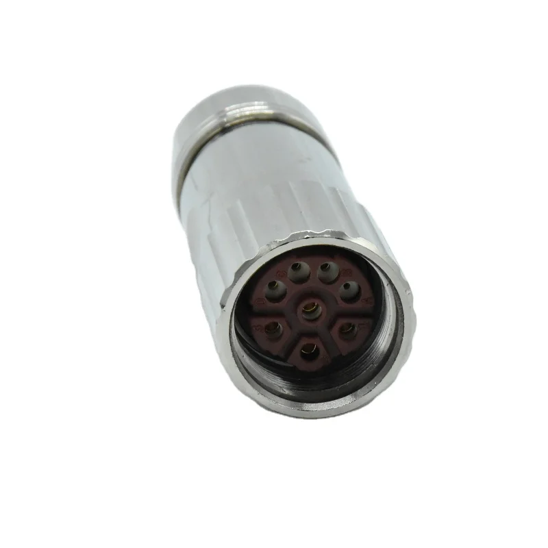 M40 Female Plug Straight Waterproof Electrical Aviation Connector 2.5mm Pitch DC Din Terminals for Power Applications