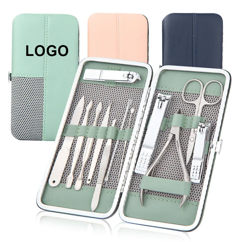 Factory Custom Packaging One Use Box Pedicure Manicure De Set Stainless Steel Nail Clipper Personal Care Beauty Tool Kit for Men
