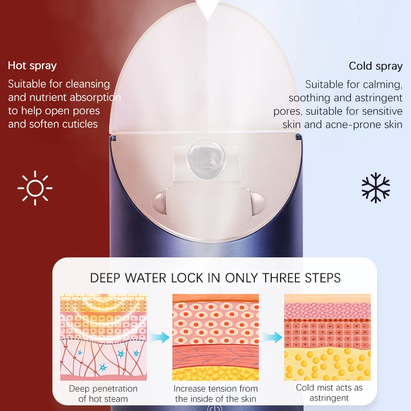 KSKIN New Product Three Models Facial Steamer Water Vapor Fireplace Professional Facial Steamer