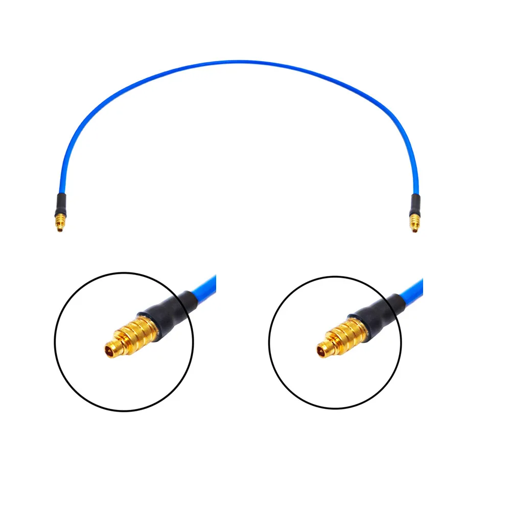 Length CustomizationRF Coaxial Cable Pigtail MMCX Male Plug to MMCX Male Plug RG405 RG-405 Cable Assembly Jumper Extension Cable