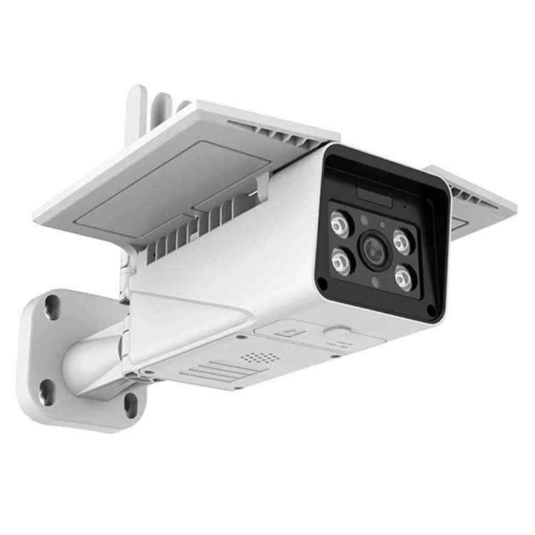 Dropshipping Battery Operated Wireless  4G IP Camera Outdoor Solar Power Panel CCTV Security Intercom Camera