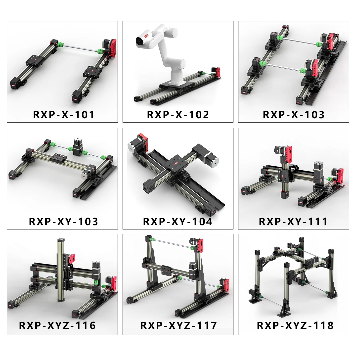 QRXQ RXP45-XYZ-114 Gantry Robot 3-axis CNC Robot Machine Table
