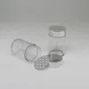 clear body with silver cap