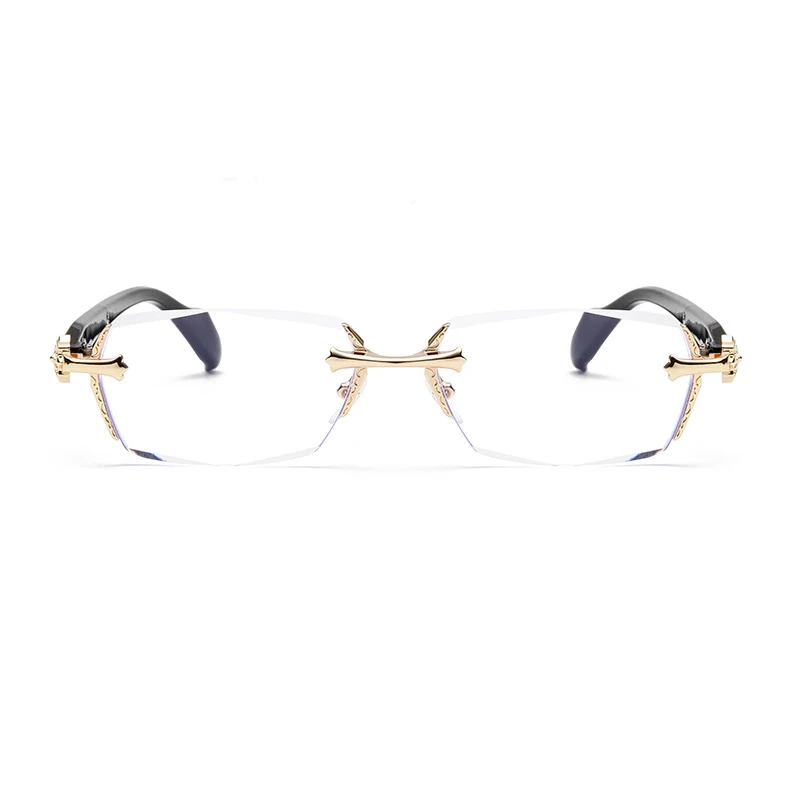 KL8013 1pc Rimless Squared Frame Blue Light Blocking Presbyopia Restoring Ancient Unisex aperçu 6