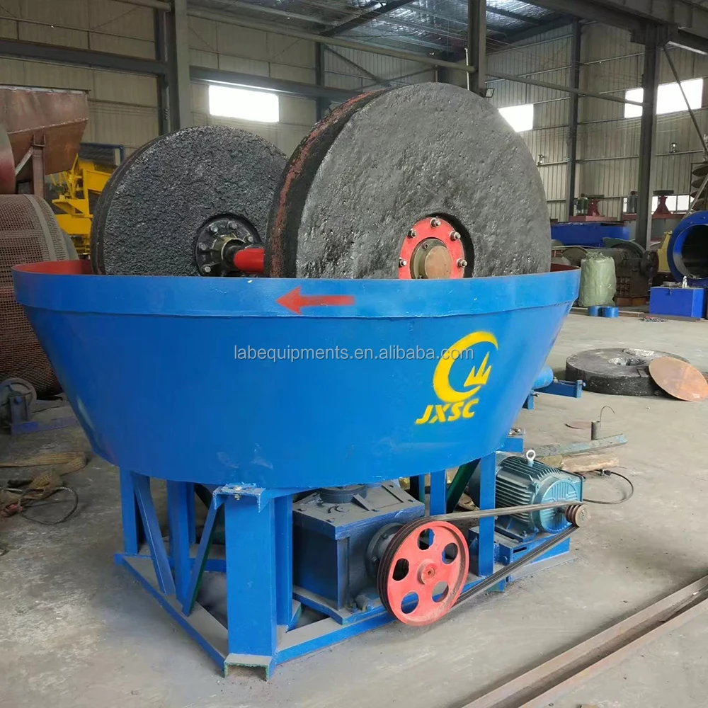 China Manufacturer 1200 1400 1600 Gold Mining Process Wet Grinding Pan Mill in Stock