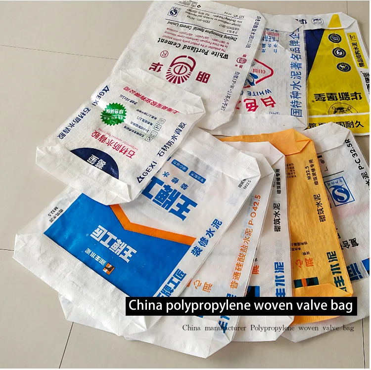 PP Composite Plastic Laminated PP Woven Valve Bags for Chemical Fertilizer and Putty Cement Industrial Use