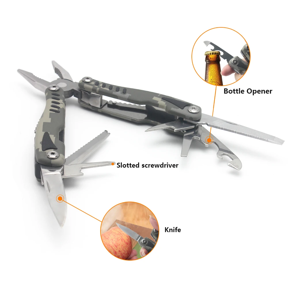 professional stainless steel multitool pliers pocket knife multi tool