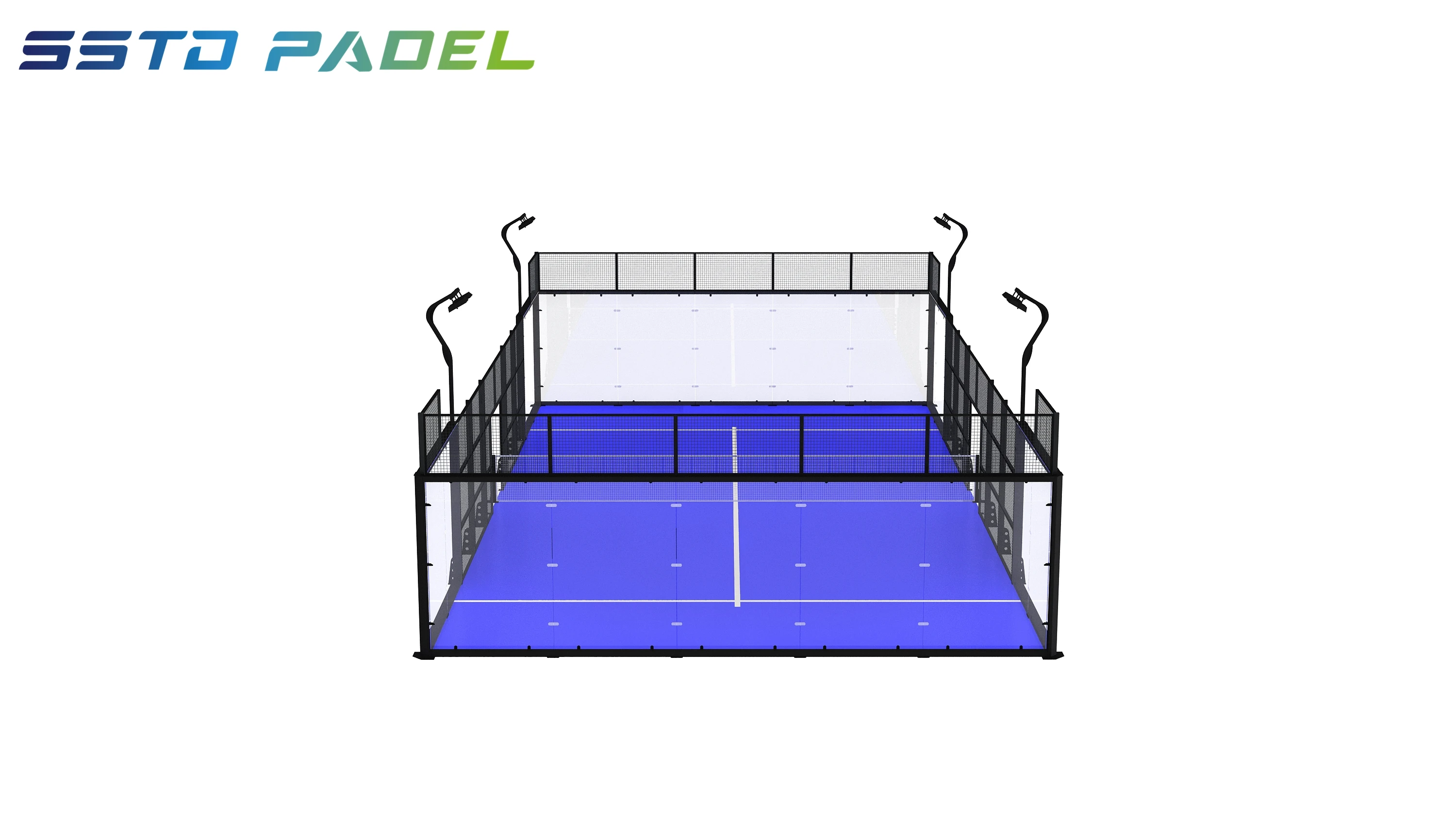 SSTD Outdoor China Panoramic Paddle Tennis Court Professional Manufacturer Classic Padel Court Advanced Tech for Padel Club supplier