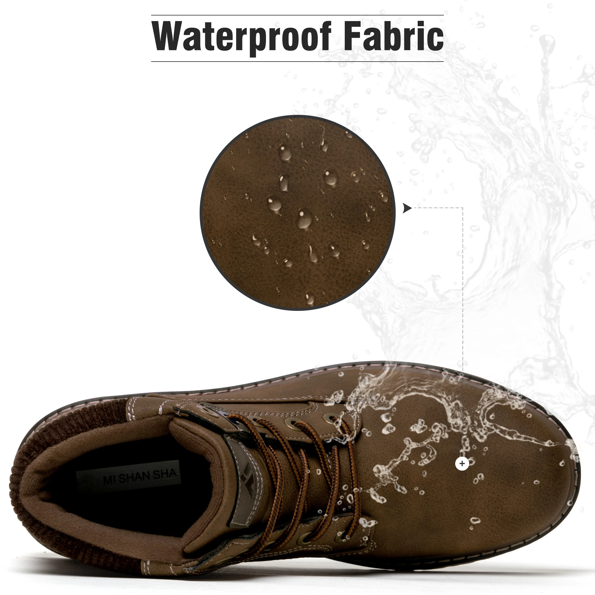 Высококачественная Водонепроницаемая зимняя Уличная Повседневная Теплая обувь, походная мужская обувь