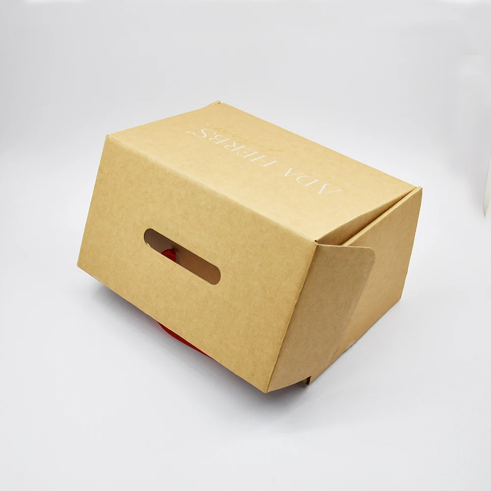 Custom Printed Recyclable Luxury Gift Packing Box with Ribbon Handle 500 Pieces MOQ