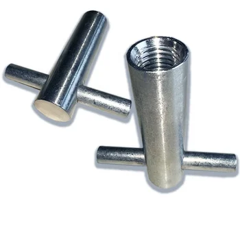 China Supplier RD/M SS304 SS316 Solid Thread Tube with Cross Bar for Wall Connection