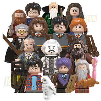 Harry&Friends Mini Figures Magic Movies Animation Figure Mini Block Set  Assembled Toy Small Particle Building Block Toy