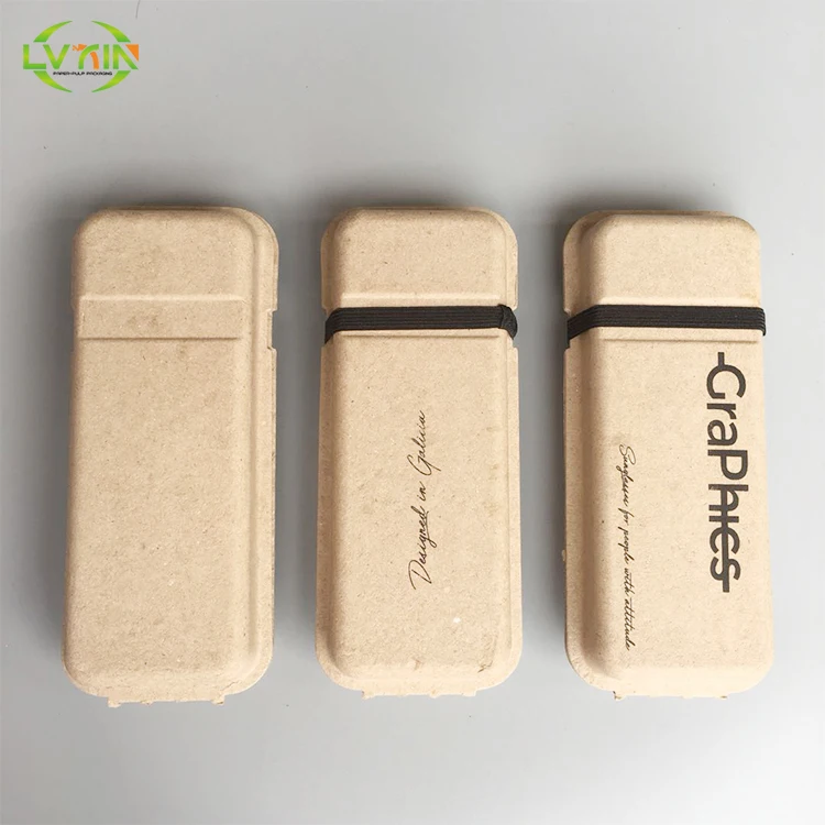 Molded pulp eco friendly packaging box oem service green sustainable packaging custom paper box molded paper pulp packaging