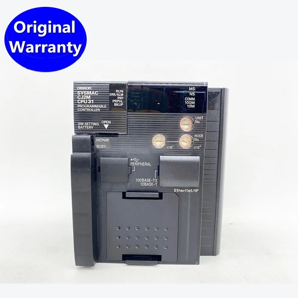 Stock en Almacén Controlador Lógico Programable PLC Nuevo Original CJ CJ2M CPU31 con EtherNet CJ2M-CPU31