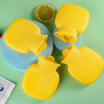 Microwave-Heated Reusable Silicone Hot Water Bag Fashionable Water-Filled Warm Hand Warmer