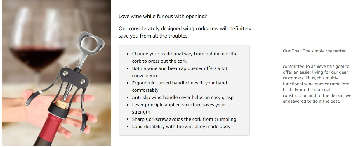 Wing Corkscrew Wine Opener,Wine Corkscrew And Bottle Opener With Bonus