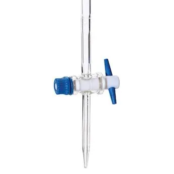 Bureta De Borosilicato Clase A 25 Ml – Graduación 0.1 Ml, Tolerancia 0.05 Ml, Llave De Vidrio