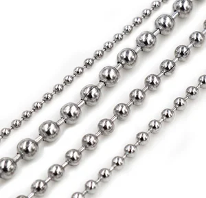 New Design Metal and Brass Beaded Ball Chains for DIY Jewelry for Necklaces and Other Jewelry Findings
