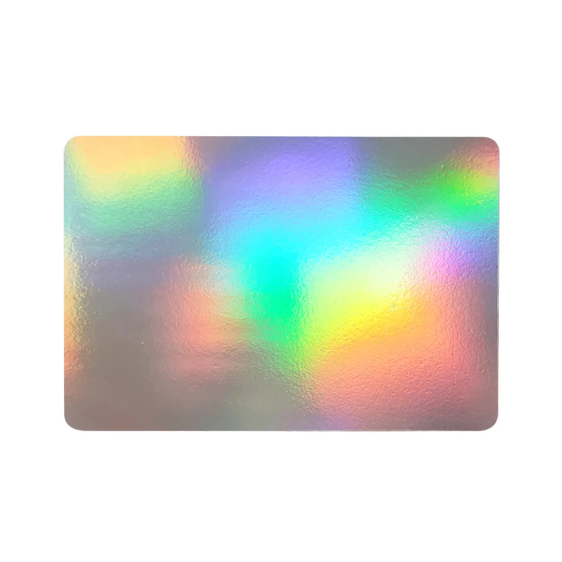 holographic plastic cards iridescent Effect Metallic Ink Shining PVC Business Card 20 Pieces ID Card Hologram