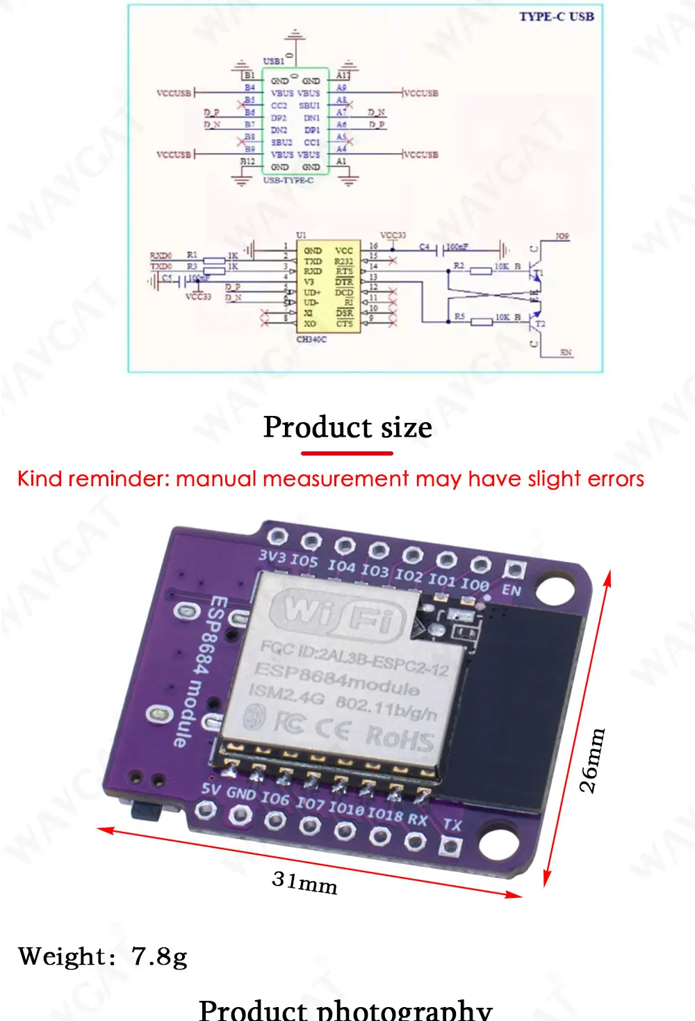 Wemos D1 Mini ESP8266 ESP32 ESP32-C2 Devkit for Arduino