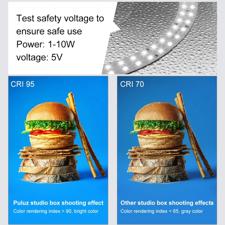 Новинка PULUZ 40 см складной портативный кольцевой светильник USB Освещение для фотостудии палатка съемки с 6 x двухсторонними цветными фонами