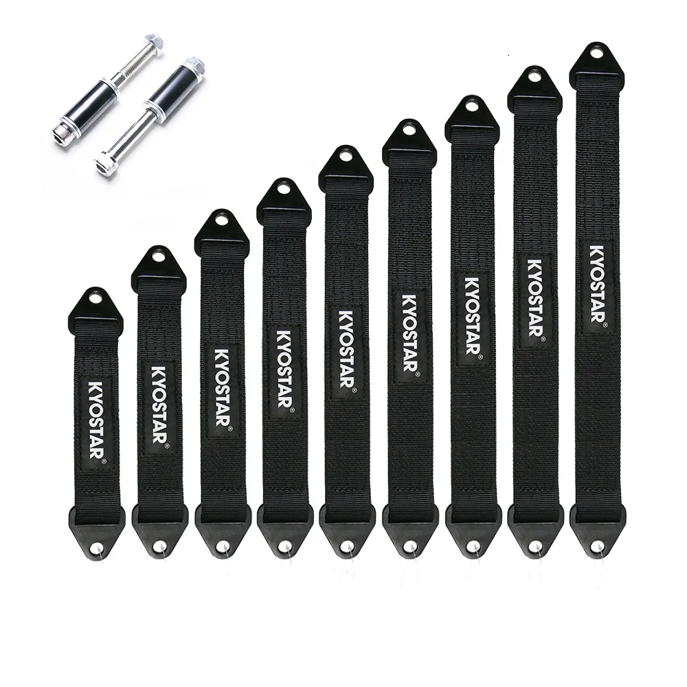 Black Off-Road Automotive Racing Suspension Limit Straps Shocks 11" 13" 15" 17" 19" 21" 23" 25" 27"