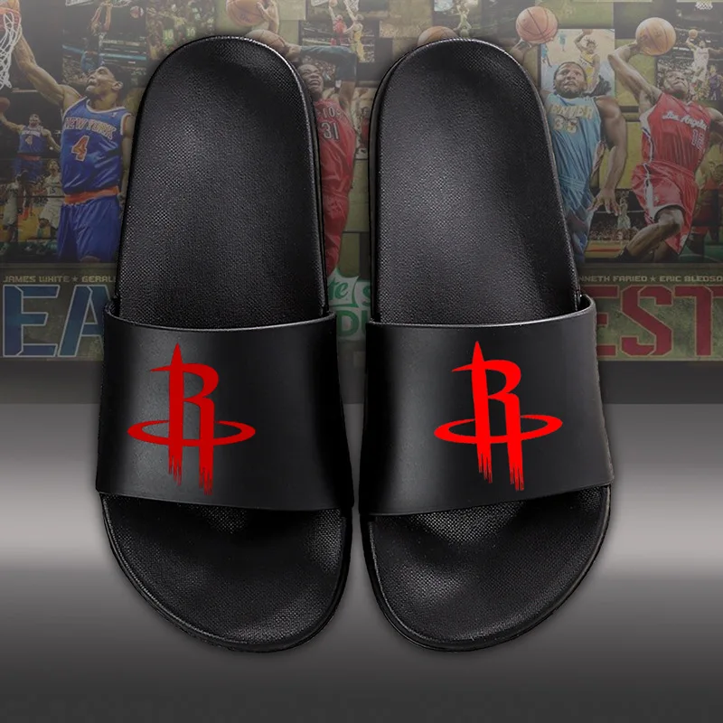 Мужские летние баскетбольные шлепанцы, мягкая подошва, Нескользящие, реактивные воины, звезды, пляжные сланцы