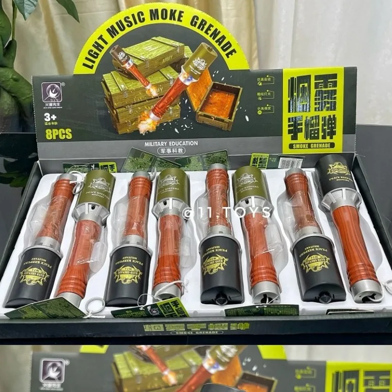 M24 Long Handle Smoke Sound Light Grenade Series of Military Science and Education Children's Toys
