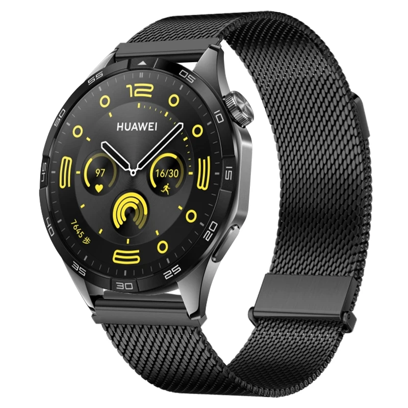 RYB 22mm Bracelet En Acier Inoxydable Tresse Montre Bracelet for Huawei GT5/5 Pro/6 46mm