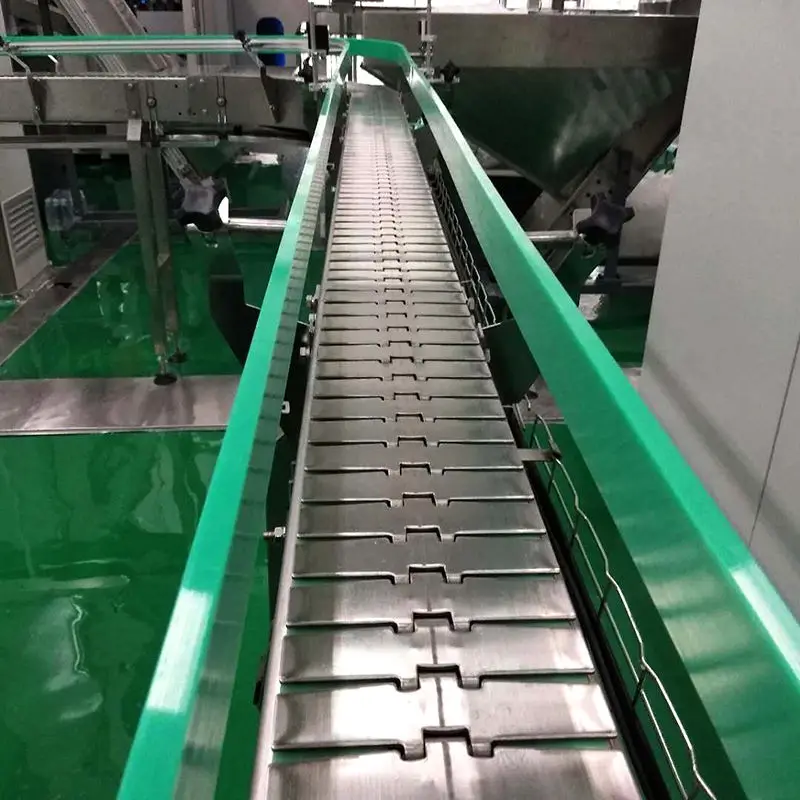 Multi Plastic Chain Conveyor Flex Chain with Pushers Plastic Chain Table Top Slat Substitute Conveyor