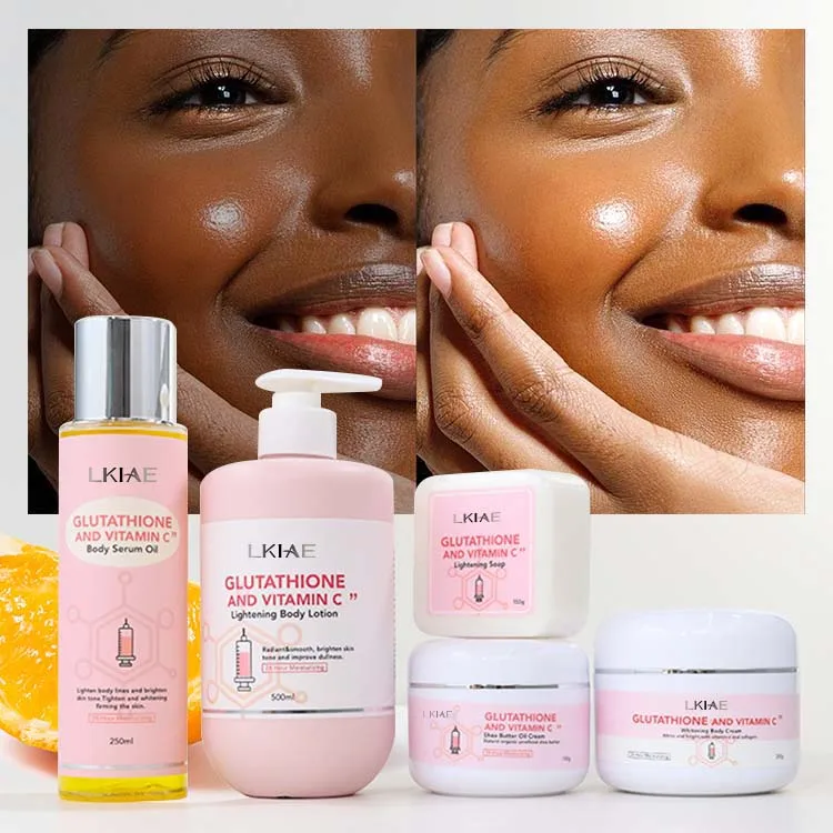 Premium Glutathione Skin Care Set Natural Kojic Acid Vitamin C Shea Butter  Moisturizing Brightening Anti-aging Body Care Set
