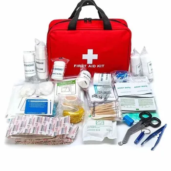 JK-B-023  First Aid Kit Bag, Outdoor Camping Survival First aid Trauma Kit with Essential Emergency Medical Supplies