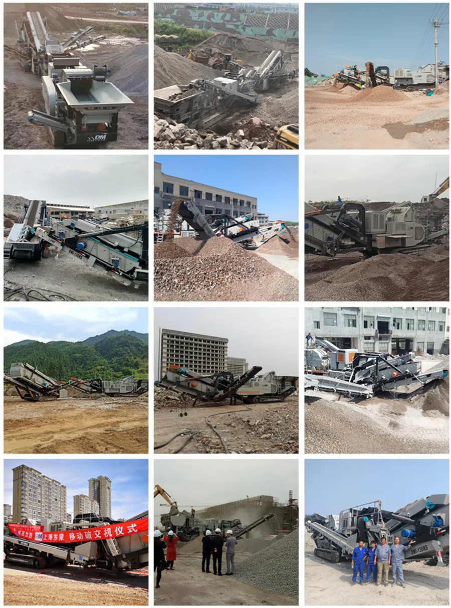Crawler mobile stone crashing machine plant best mobile crushing screening station