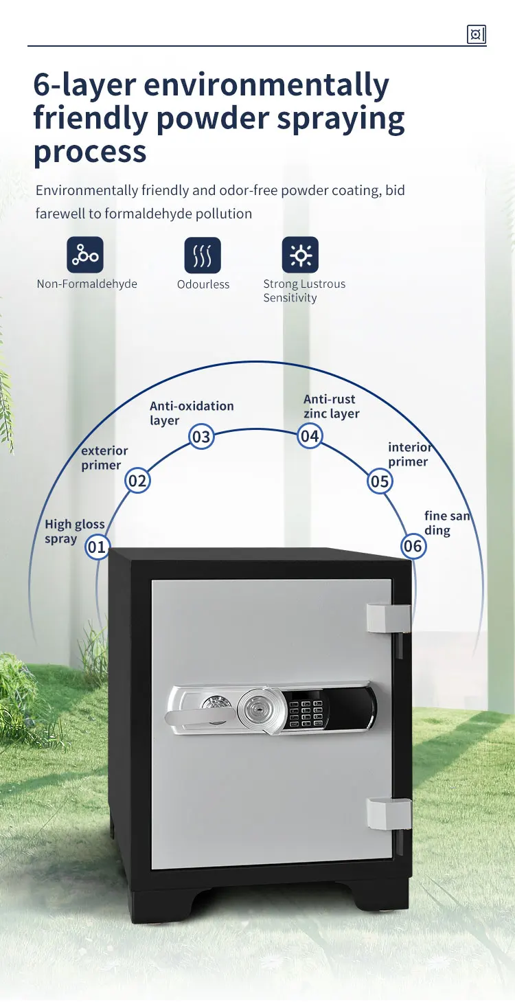 CEQSAFE Office Automatic Digital Security Fireproof Smart 2 Hours Safe Box supplier