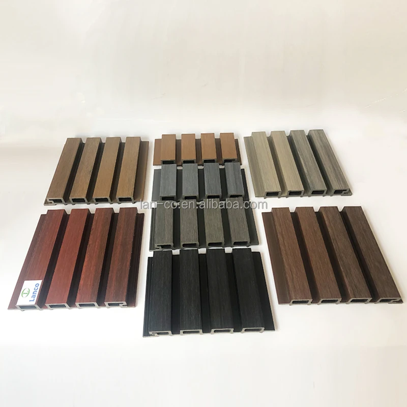 Exterior Decoration Co Extrusion Wooden Plastic Composite 3D WPC Wall Panel
