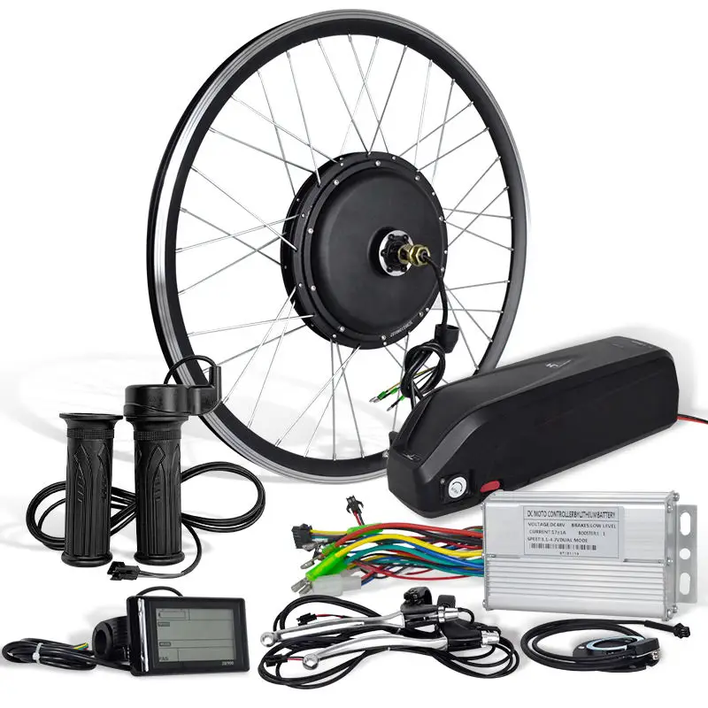 Durable 2000W Ebike Conversion Kit Adjustable Speed Foldable Design 2000W Ebike Conversion Kit