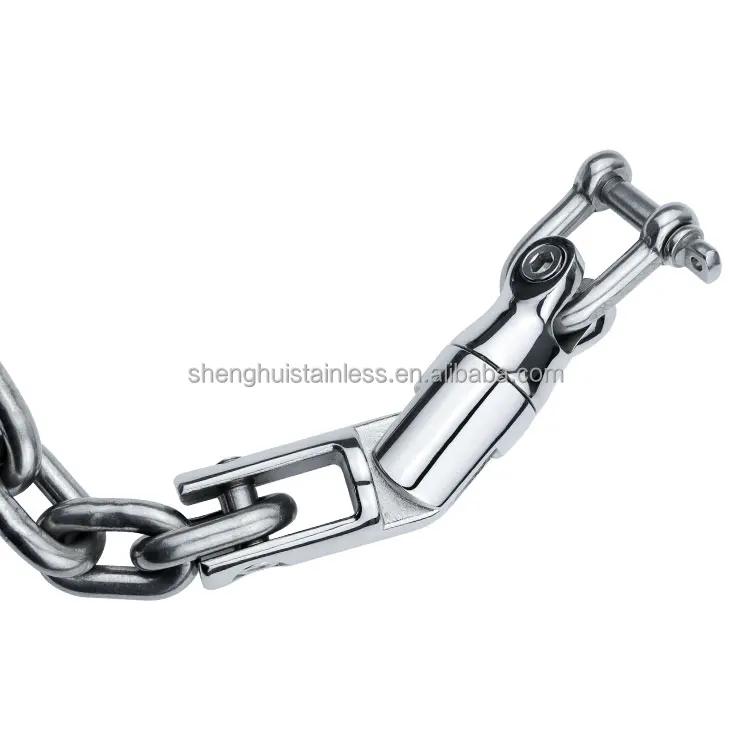 product shenghui marine hot sale yacht parts 316 stainless steel 10mm 12mm anchor triple swivel connector for boat-5
